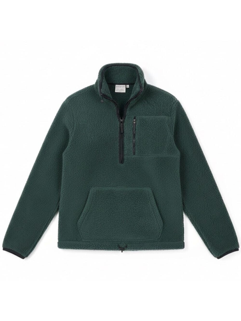 Victoria's Secret PINK Green Sherpa Half Zip Fleece Pullover XS